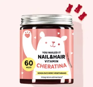 Confezione di orsetti gommosi "You Nailed it" con cheratina per unghie e capelli